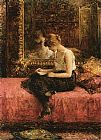 Lady Canvas Paintings - Literary Pursuits of a Young Lady